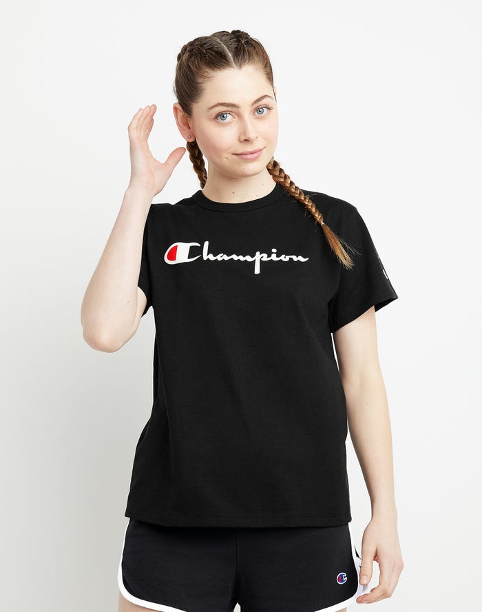 Champion Heritage T-Shirt Dames - Zwart - Belgie 5827GOJIS